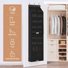 image:imageSTORAGE MANIAC Over the Door Shoe Organizer with Curtain Dustproof HeavyDuty Large Deep Pocket Hanging Shoe Organizer for Closet Dorm amp Narrow Door Storage Shoe Holder Shoe Rack 9Shelf Black 1 PackBlack