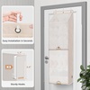 image:imageSTORAGE MANIAC Over the Door Shoe Organizer with Curtain Dustproof HeavyDuty Large Deep Pocket Hanging Shoe Organizer for Closet Dorm amp Narrow Door Storage Shoe Holder Shoe Rack 9Shelf Black 1 PackBeige