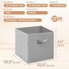 image:imageSTORAGE MANIAC Storage Cubes 11 Inch Collapsible Storage Bins with Handles 10 Pack Fabric Foldable Bins for Organization Durable Storage Bins for Closet Shelves Offices 10Pack GreyGrey6 Pack