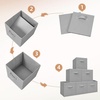 image:imageSTORAGE MANIAC Storage Cubes 11 Inch Collapsible Storage Bins with Handles 10 Pack Fabric Foldable Bins for Organization Durable Storage Bins for Closet Shelves Offices 10Pack GreyGrey8 Pack