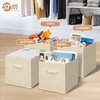 image:imageSTORAGE MANIAC Storage Cubes 11 Inch Collapsible Storage Bins with Handles 10 Pack Fabric Foldable Bins for Organization Durable Storage Bins for Closet Shelves Offices 10Pack GreyBeige4 Pack