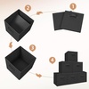 image:imageSTORAGE MANIAC Storage Cubes 11 Inch Collapsible Storage Bins with Handles 10 Pack Fabric Foldable Bins for Organization Durable Storage Bins for Closet Shelves Offices 10Pack GreyBlack6 Pack