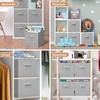 image:imageSTORAGE MANIAC Storage Cubes 11 Inch Collapsible Storage Bins with Handles 10 Pack Fabric Foldable Bins for Organization Durable Storage Bins for Closet Shelves Offices 10Pack GreyGrey10 Pack