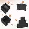 image:imageSTORAGE MANIAC Storage Cubes 11 Inch Collapsible Storage Bins with Handles 10 Pack Fabric Foldable Bins for Organization Durable Storage Bins for Closet Shelves Offices 10Pack GreyBlack4 Pack