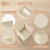 image:imageSTORAGE MANIAC Storage Cubes 11 Inch Collapsible Storage Bins with Handles 10 Pack Fabric Foldable Bins for Organization Durable Storage Bins for Closet Shelves Offices 10Pack GreyBeige4 Pack