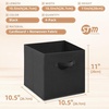 image:imageSTORAGE MANIAC Storage Cubes 11 Inch Collapsible Storage Bins with Handles 10 Pack Fabric Foldable Bins for Organization Durable Storage Bins for Closet Shelves Offices 10Pack GreyBlack4 Pack