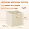 image:imageSTORAGE MANIAC Storage Cubes 11 Inch Collapsible Storage Bins with Handles 10 Pack Fabric Foldable Bins for Organization Durable Storage Bins for Closet Shelves Offices 10Pack GreyBeige6 Pack