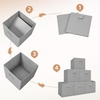 image:imageSTORAGE MANIAC Storage Cubes 11 Inch Collapsible Storage Bins with Handles 10 Pack Fabric Foldable Bins for Organization Durable Storage Bins for Closet Shelves Offices 10Pack GreyGrey8 Pack