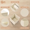 image:imageSTORAGE MANIAC Storage Cubes 11 Inch Collapsible Storage Bins with Handles 10 Pack Fabric Foldable Bins for Organization Durable Storage Bins for Closet Shelves Offices 10Pack GreyBeige10 Pack