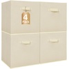 image:imageSTORAGE MANIAC Storage Cubes 11 Inch Collapsible Storage Bins with Handles 10 Pack Fabric Foldable Bins for Organization Durable Storage Bins for Closet Shelves Offices 10Pack GreyBeige4 Pack