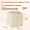 image:imageSTORAGE MANIAC Storage Cubes 11 Inch Collapsible Storage Bins with Handles 10 Pack Fabric Foldable Bins for Organization Durable Storage Bins for Closet Shelves Offices 10Pack GreyBeige10 Pack