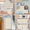 image:imageSTORAGE MANIAC Storage Cubes 11 Inch Collapsible Storage Bins with Handles 10 Pack Fabric Foldable Bins for Organization Durable Storage Bins for Closet Shelves Offices 10Pack GreyBeige10 Pack