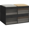 image:imageSTORAGE MANIAC 6 Pack Storage Bins with Clear Window Storage Boxes for Shelves Sturdy Foldable Closet Organization Fabric Shelf Basket for Towel Book Jeans Offices Dorm Wardrobe BlackBlack