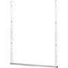 image:imageSTORAGE MANIAC Hanging Closet Rod Adjustable Width and Height Closet Hanging Organizer SpaceSaving Clothes Hanging Bar Closet Extender Hanging Rod Double Closet Hanging Rod 1 Pack Black1 Pack Chrome