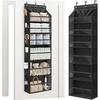 image:imageSTORAGE MANIAC Over the Door Organizer 6Shelf Closet Hanging Storage with 14 Mesh Pockets 66lbs Capacity Clear Deep Pockets Behind Door Storage for Nursery Bathroom Bedroom 1 Pack Oat BeigeBlack