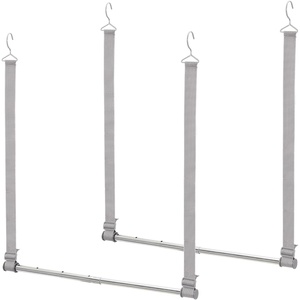 image:imageSTORAGE MANIAC Hanging Closet Rod Adjustable Width and Height Closet Hanging Organizer SpaceSaving Clothes Hanging Bar Closet Extender Hanging Rod Double Closet Hanging Rod 1 Pack Webbing2 Pack Webbing